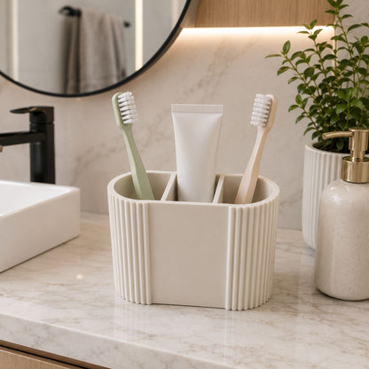 Ribbed Toothbrush Holder