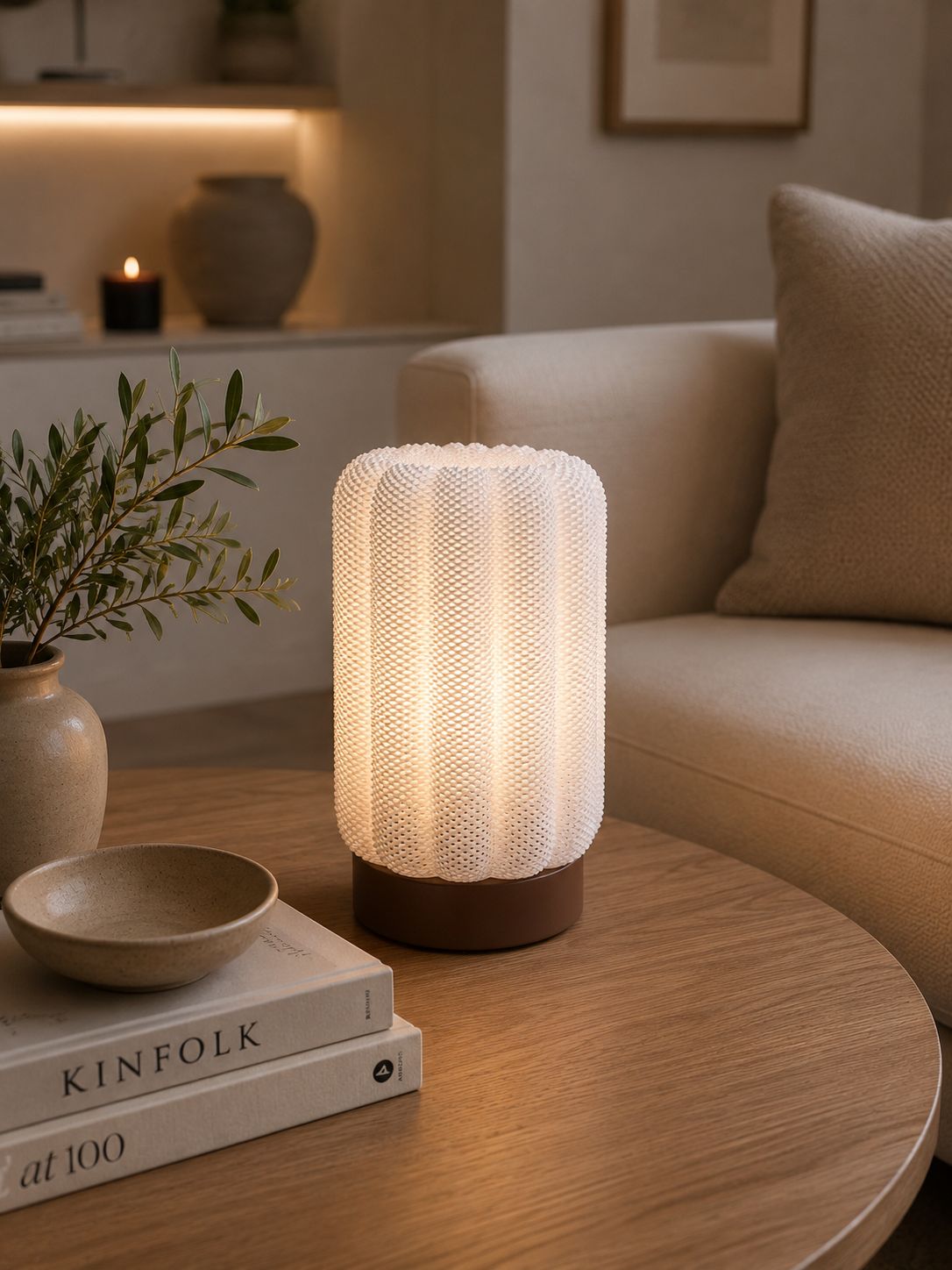 Ribbed Accent Lamp