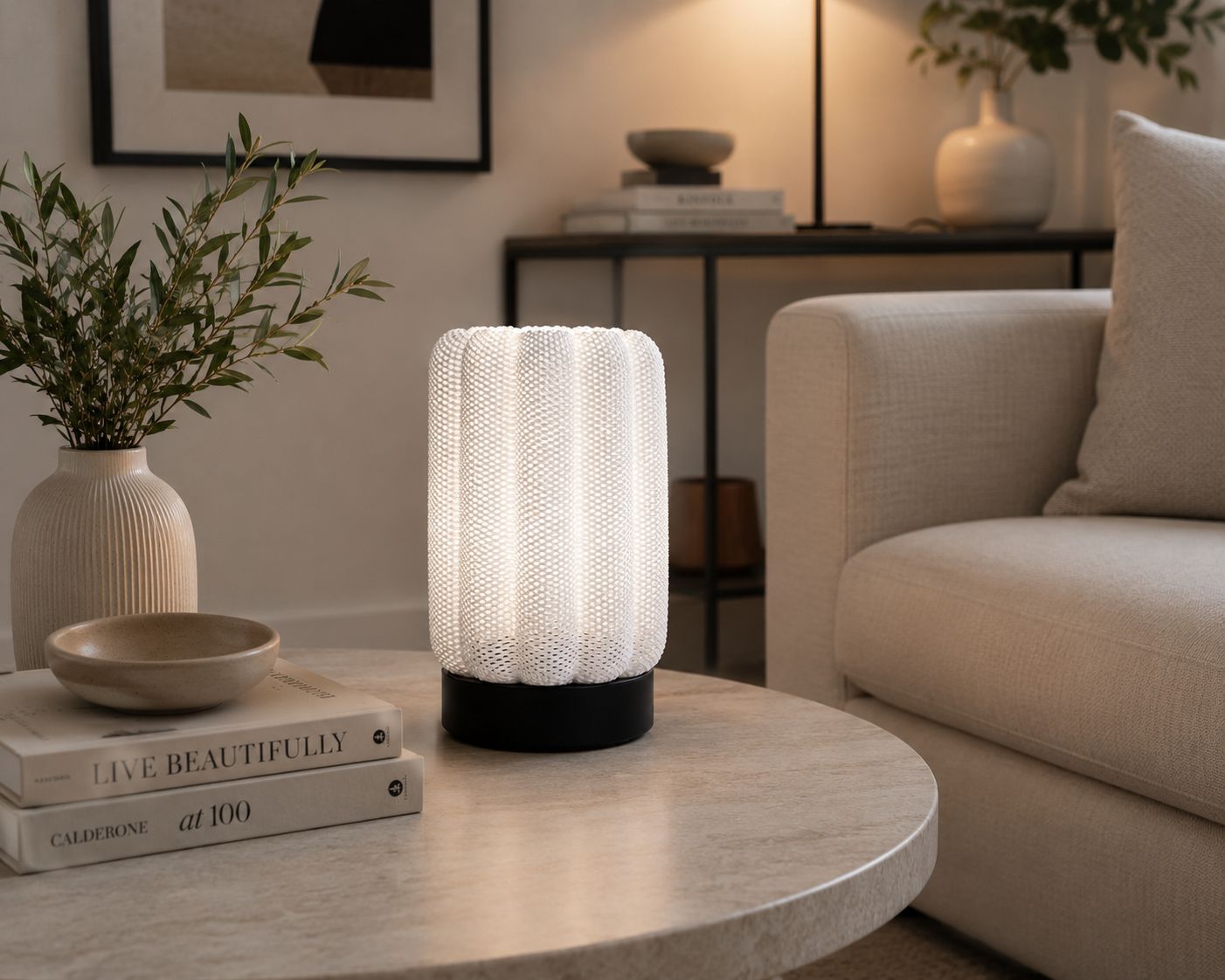 Ribbed Accent Lamp