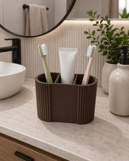 Ribbed Toothbrush Holder